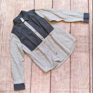 Tia Cobani unisex long sleeve gray shirt size 12